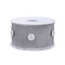 HGTV Home Collection Metallic Buttons Double Fused Dupioni Ribbon , Silver, 3 in
